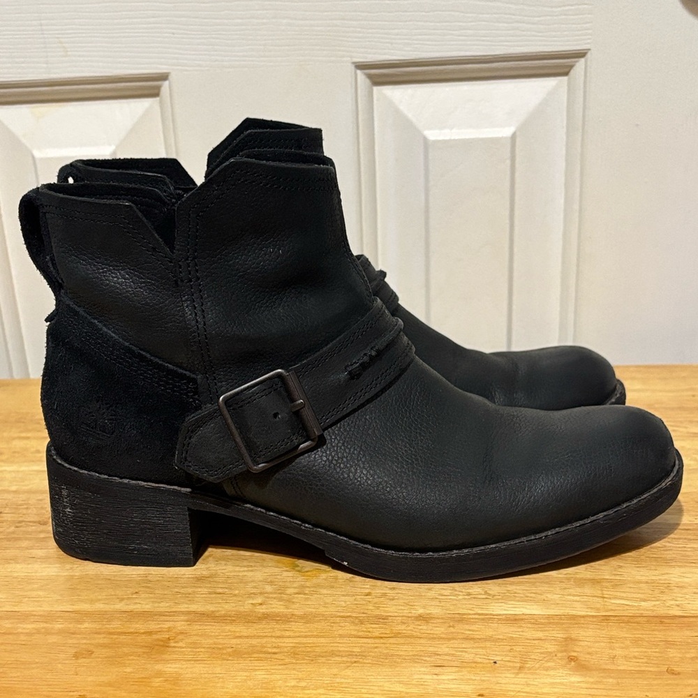 Timberland Black Leather Chelsea Ankle Boots - Picture 2 of 9